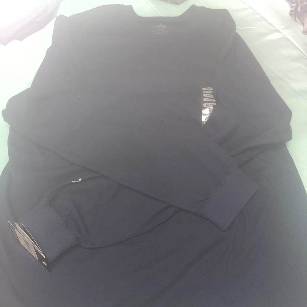 Blue long sleeve Spalding Tee shirt